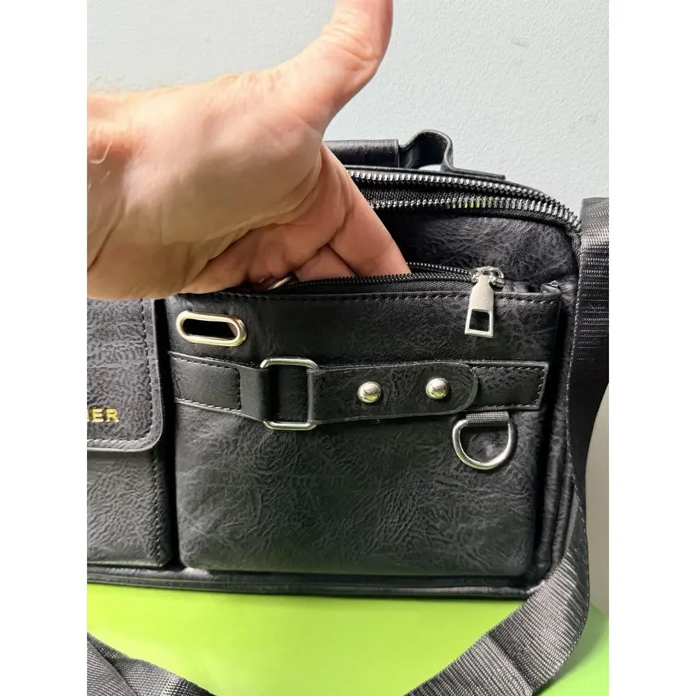 WEIXIER Slate Grey Messenger Bag Urban Armour Crossbody Man Bag Tech Pocket MINT